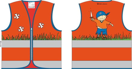 Rube & Rutje Veiligheidshesje Rutje 3-6 jaar oranje