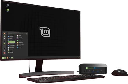 Privacy Mini Computer + monitor 24" voorgeïnstalleerd met Linux-mint Anonymity versie (anti-chatcontrol-sleepnetwet)