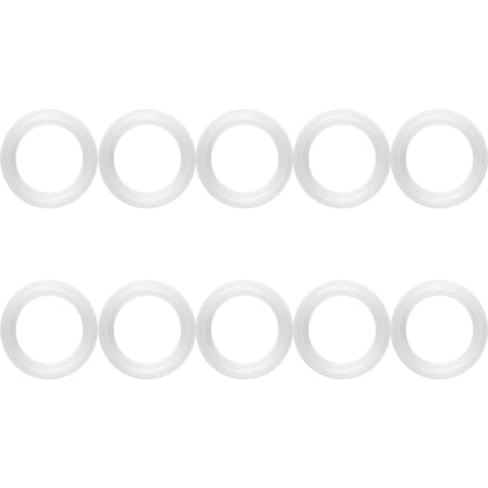 Lot de 10 joints d'étanchéité en silicone pour colliers de serrage sanitaires de 1,5 white