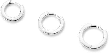 Huggie | Dunne 6 mm platte oorring van 925 sterling zilver