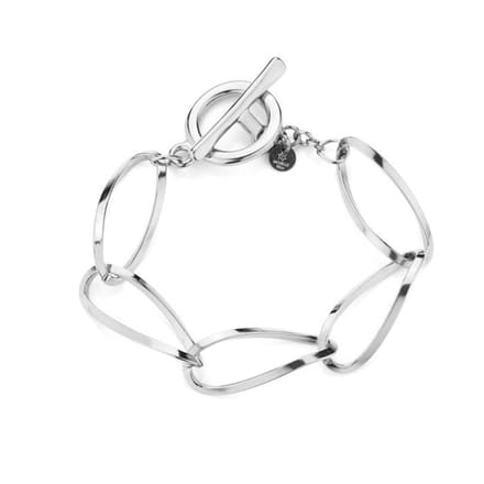 Bijoutheek JE12858 Armband Groffe Schakel Zilver