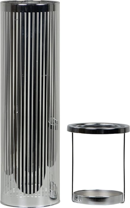 *windlicht cilinder zilver streep medium 30cm*