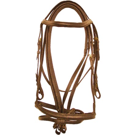 Paardenhoofdstel met rubberen teugels Derby