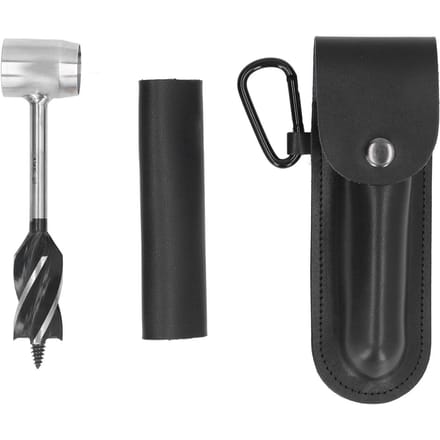 Bushcraft Handboor Hoge Snelheid Staal Handboor Sleutel voor Houtbewerking Kamperen Zwart