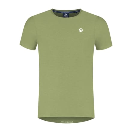 Rogelli Essential Heren Hardloopshirt - Korte Mouw - Saliegroen