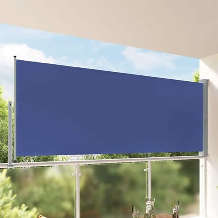 vidaXL - Tuinscherm - uittrekbaar - 140x300 - cm - blauw