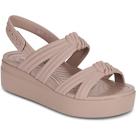 Crocs Brooklyn Low Wedge Sandalen Bruin EU 38-39 Vrouw