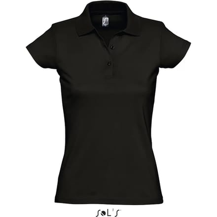 SOL'S Women´s Jersey Polo Shirt Prescott L534 - Deep Black - M