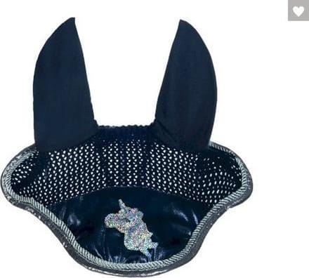 HKM oornet Unicorn - donkerblauw - full