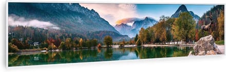 Infrarood Verwarming - Wandpaneel - Comfortabele Warmte - App Bediening - 120x30 cm - Wit