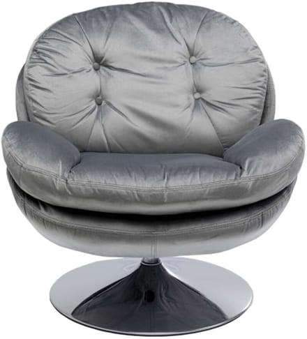 Draaifauteuil Cosy grijs Kare Design