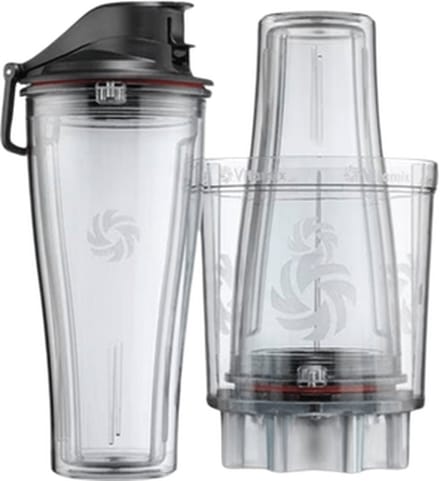 Vitamix 2×0,6L “Blender to go” bekers incl adapter – Voor Explorian serie
