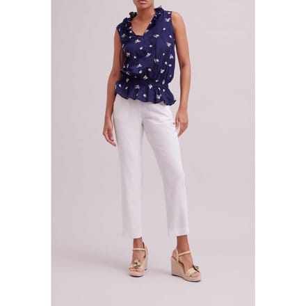 Anne Fontaine Galloise Dark Navy Maat: M | Blouses Outlet | Dames | Blauw