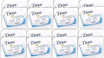 Dove Zeep – Gentle Exfoliating - Voordeelverpakking 8 x 2 Stuks