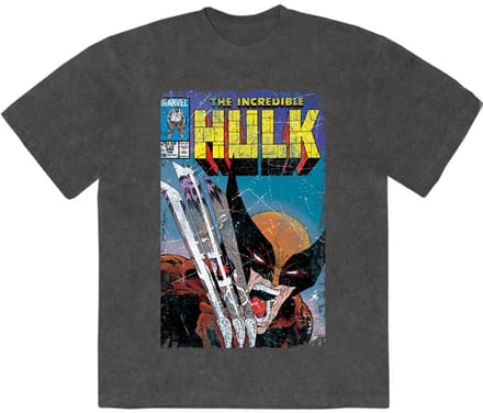 Marvel The Hulk - Incredible Hulk Wolverine Heren Tshirt - XL - Zwart