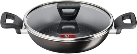 Omelet Pan - Koekenpan XL - Lekker Koken - Thermo-Signal Technologie - 24 cm - Bruin