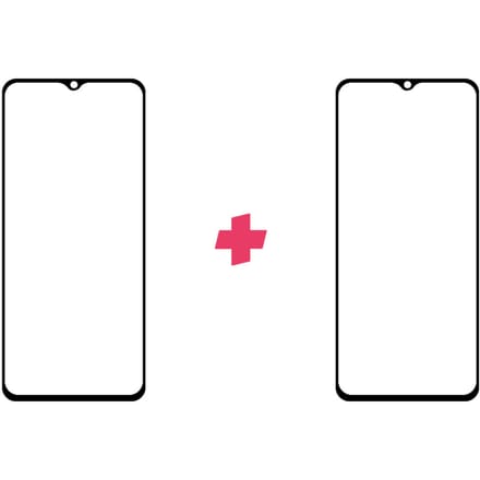 DuoPack: Samsung Galaxy A22 4G screenprotector gehard glas Edge to Edge