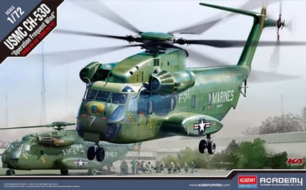 Academy Modelbouwpakket Militaire voertuigen - 12575 USMC CH-53D - Operation Frequent Wind Plastic - 1:72 - Modelbouw