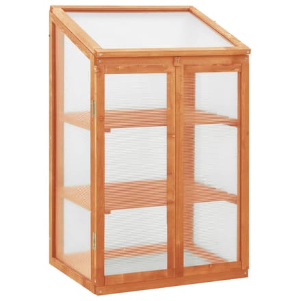 vidaXL - Broeikas - 60x45x100 - cm - vurenhout