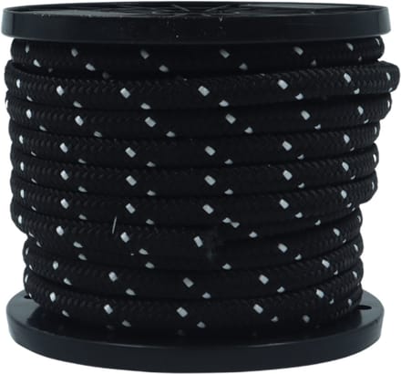 Premium boot touw Zwart/Wit - 50 meter lang - 10 mm dik
