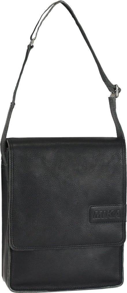 Mika Schoudertas leer 21,5 cm - Dames - schwarz