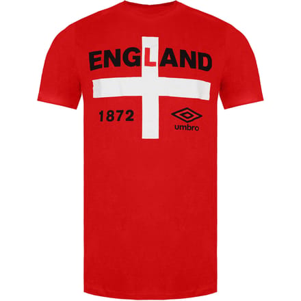 Umbro England 1872 Heren Rood T-Shirt