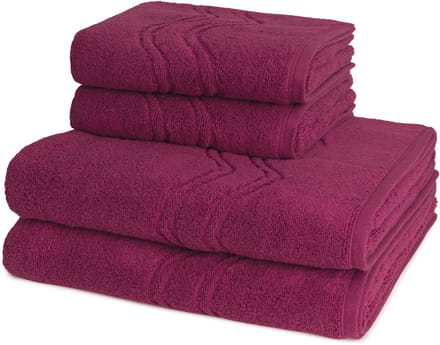 Ross Dames en Heren 2 X handdoek 2 X douchedoek - per set Cashmere feeling