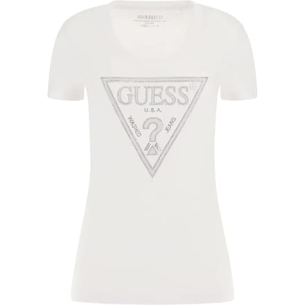Dames-T-shirt Guess CN Shiny Triangle