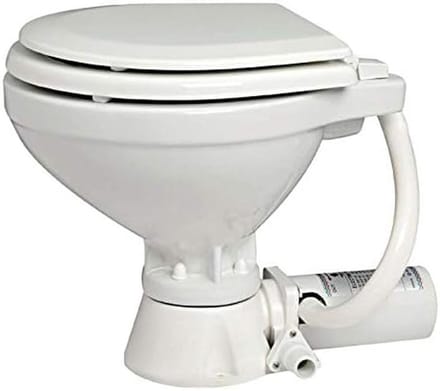 Compact Elektrisch Toilet 24V met Houten Toiletzitting