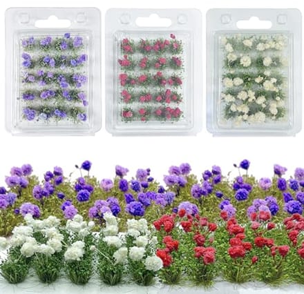 Bloemen Grasbundel voor Modelbouw en Diorama's - Diverse Kleuren