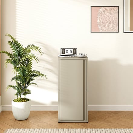 Metalen kast Burlöv 88x40x35 cm camel [en.casa]