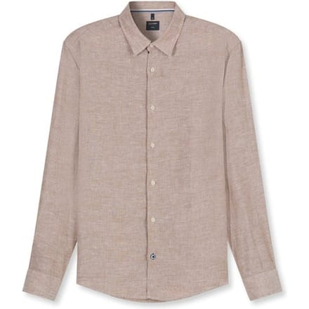 OLYMP Casual Overhemd, Regular Fit, Kent, Bruin