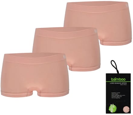 Apollo dames Basic Hipster - Bamboo naadloos - maat M - 3-pack - nude