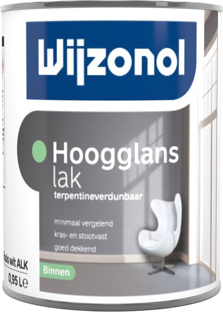 Wijzonol Hoogglans Op Terpentinebasis 0,5 Liter 100% Wit