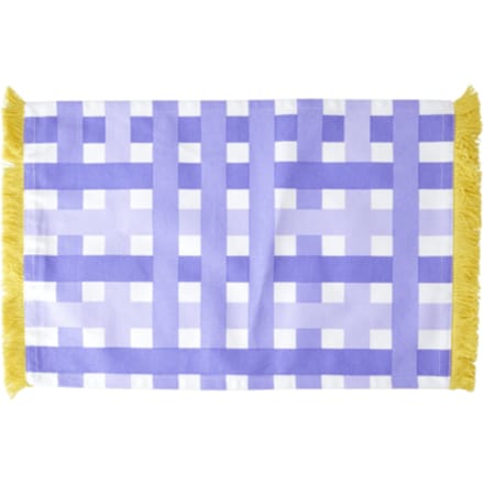Rice placemat katoen, formaat 33 x 53 cm., kleur paars