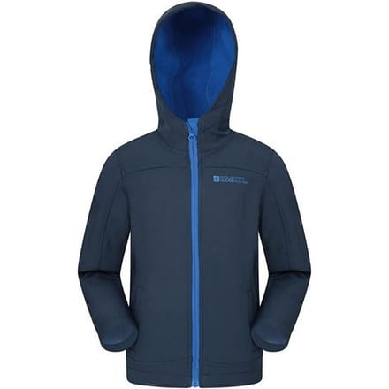 Mountain Warehouse Kinder/Kids Exodus Waterafstotend Soft Shell Jasje (Marine)