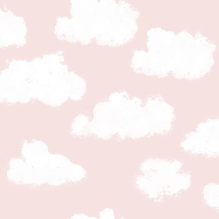 INGK Behang - Puck & Rose - Kinderbehang - Wolk Roze