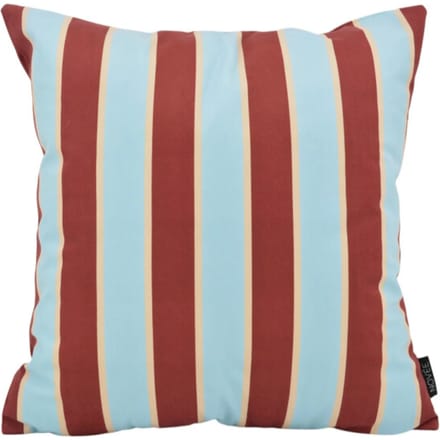 NOVÉE Sierkussen riviera stripe blauw/rood | 45x45 cm | katoen/polyester