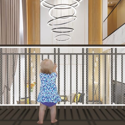 Veiligheidsnet Baby - Traphekje Balkonnet - Kinderveiligheid Creëren - Scheurvast Netmateriaal - 3 meter - Wit