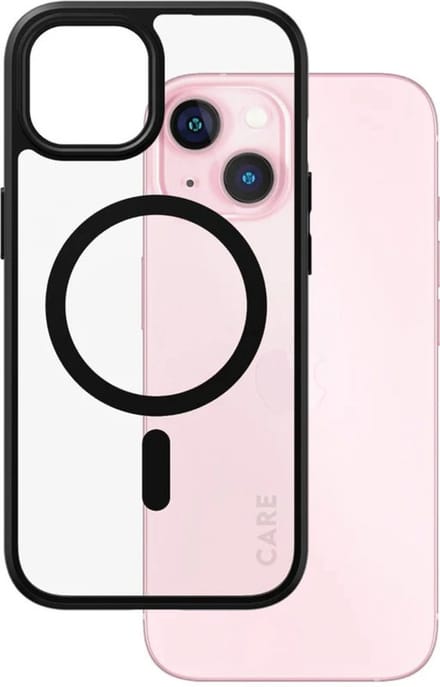 CARE by PanzerGlass Flagship Case - Transparant Urban Combat w. - Zwart MagSafe iPhone 15