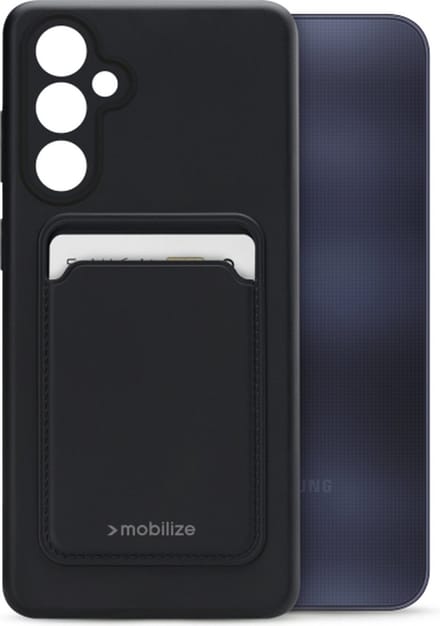 Mobilize Rubber Gelly Card Case Samsung Galaxy A16 4G/5G Matt Black