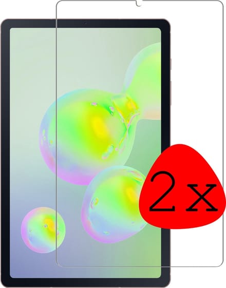 Screenprotector - 2 Stuks Geschikt voor Samsung Galaxy Tab S6 Lite - Extra Sterk - Beschermglas - Gehard Glas - Tempered Glass - Screen Protector