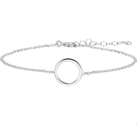 Zilver Gerhodineerd Armband Rondje 1,3 Mm 16 + 3 Cm 1324640