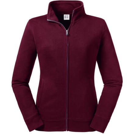 Russell Dames/dames Authentieke Sweat Jacket (Bourgondië)