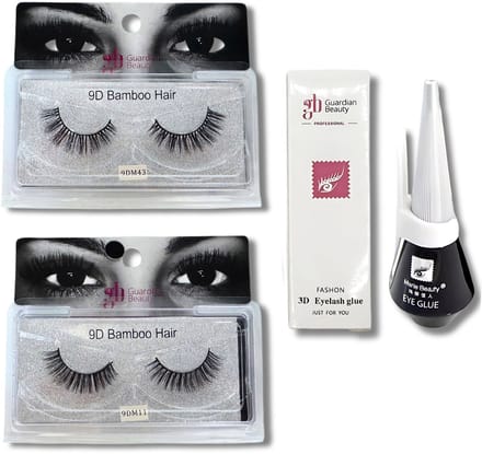Guardian Beauty Wimpers Set - 9D Volume - #9DM43 / #9DM11 - Met 3D Wimper Lijm - Wimpers Extensions