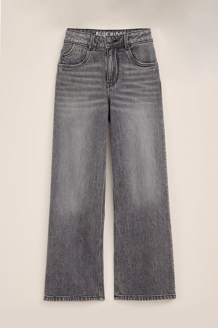 WE Fashion Meisjes wide leg jeans met stretch