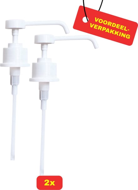 2x - Doseerpomp Hartmann - long nozzle - voor 350/500 ml BODE flacon - Voordeelverpakking!