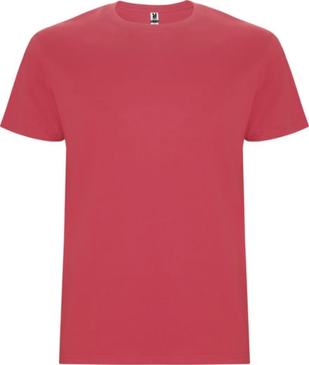 4 Pack T-shirts unisex met korte mouwen, 190 gram 'Stafford' Gewassen Rood - L