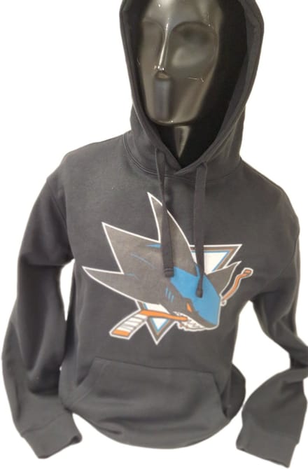 SAN JOSE SHARKS -SWEATER/HOOD-BLACK-M