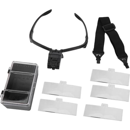 Bril Type Hoofdband Vergrootglas met 5 Lenzen LED Lamp voor Wimperverlenging Gebruik